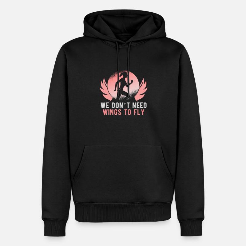 Running Marathon Runner Running - Sweat à capuche Premium bio Homme - noir