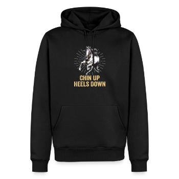 Design équestre et équestre pour les amoureux des chevaux - Sweat à capuche Premium bio Homme - noir - Devant - Nico (187cm)
