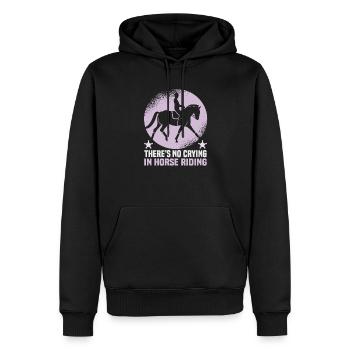 Design équestre et équestre pour les amoureux des chevaux - Sweat à capuche Premium bio Homme - noir - Devant - Nico (187cm)