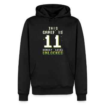This Gamer Video Game Lover Gamer Age 11 - Männer Premium Bio Hoodie - Schwarz - Vorne - Nico (187cm)