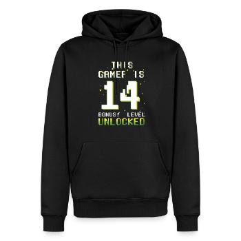 This Gamer Video Game Lover Gamer Age 14 - Männer Premium Bio Hoodie - Schwarz - Vorne - Nico (187cm)