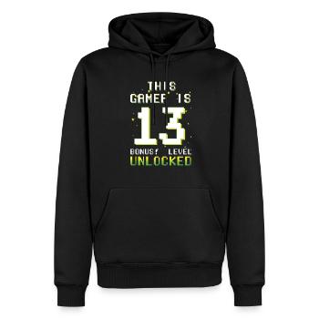 This Gamer Video Game Lover Gamer Age 13 - Männer Premium Bio Hoodie - Schwarz - Vorne - Nico (187cm)