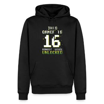 This Gamer Video Game Lover Gamer Age 16 - Männer Premium Bio Hoodie - Schwarz - Vorne - Nico (187cm)