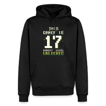 This Gamer Video Game Lover Gamer Age 17 - Männer Premium Bio Hoodie - Schwarz - Vorne - Nico (187cm)
