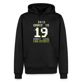 This Gamer Video Game Lover Gamer Age 19 - Männer Premium Bio Hoodie - Schwarz - Vorne - Nico (187cm)