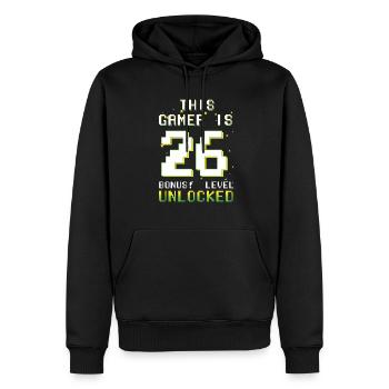 This Gamer Video Game Lover Gamer Age 26 - Männer Premium Bio Hoodie - Schwarz - Vorne - Nico (187cm)