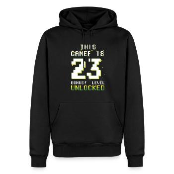 This Gamer Video Game Lover Gamer Age 23 - Männer Premium Bio Hoodie - Schwarz - Vorne - Nico (187cm)