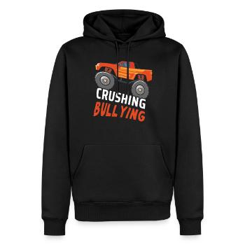 Truck Crushing Bullying Kind Kindness Unity Day - Männer Premium Bio Hoodie - Schwarz - Vorne - Nico (187cm)