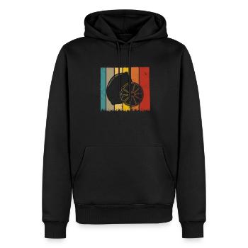 Lemon Fruit Lover Retro Lemonade Gift idea - Männer Premium Bio Hoodie - Schwarz - Vorne - Nico (187cm)