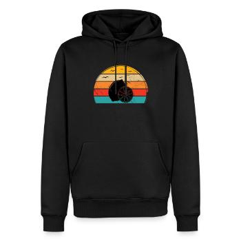 Lemon Fruit Lover Retro Lemonade Gift idea - Männer Premium Bio Hoodie - Schwarz - Vorne - Nico (187cm)