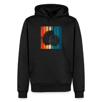 Lemon Fruit Lover Retro Lemonade Gift idea - Männer Premium Bio Hoodie - Schwarz - Vorne - Nico (187cm)