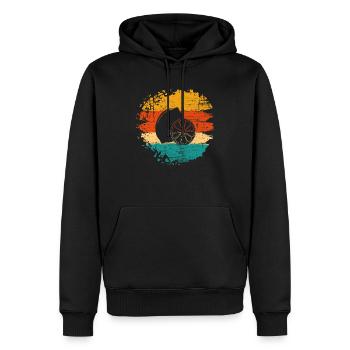 Lemon Fruit Lover Retro Lemonade Gift idea - Männer Premium Bio Hoodie - Schwarz - Vorne - Nico (187cm)
