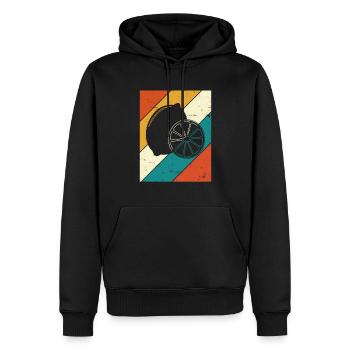 Lemon Fruit Lover Retro Lemonade Gift idea - Männer Premium Bio Hoodie - Schwarz - Vorne - Nico (187cm)