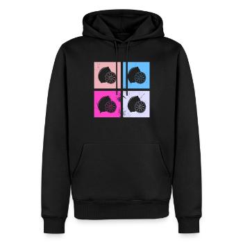 Lemon Fruit Lover Retro Lemonade Gift idea - Männer Premium Bio Hoodie - Schwarz - Vorne - Nico (187cm)