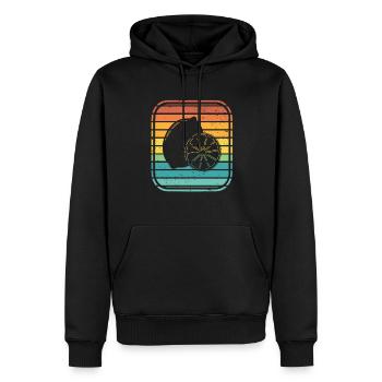 Lemon Fruit Lover Retro Lemonade Gift idea - Männer Premium Bio Hoodie - Schwarz - Vorne - Nico (187cm)