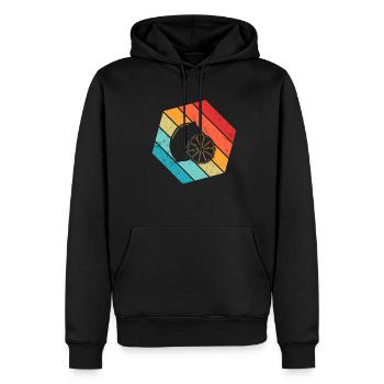 Lemon Fruit Lover Retro Lemonade Gift idea - Männer Premium Bio Hoodie - Schwarz - Vorne - Nico (187cm)
