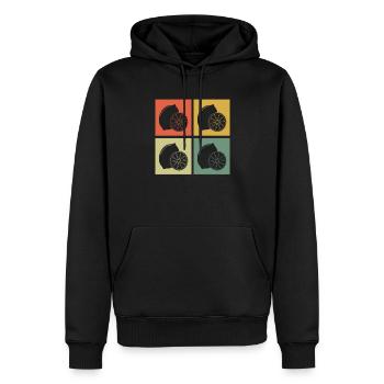 Lemon Fruit Lover Retro Lemonade Gift idea - Männer Premium Bio Hoodie - Schwarz - Vorne - Nico (187cm)