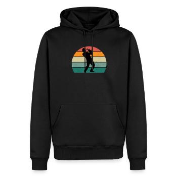 Saxophone Saxophone Saxophone Saxophone Music Saxophone Player - Men’s Premium Organic Hoodie - black - Front - Nico (187cm)