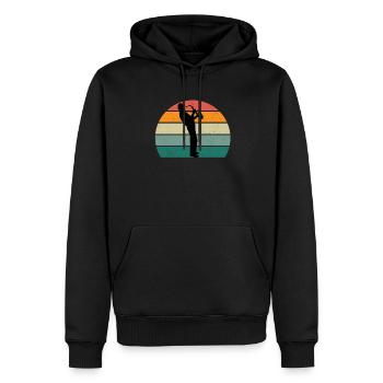 Saxophone Saxophone Saxophone Saxophone Music Saxophone Player - Men’s Premium Organic Hoodie - black - Front - Nico (187cm)