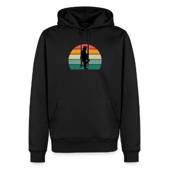 Saxofon Saxofonist Saxophon Musik Saxophonespieler - Männer Premium Bio Hoodie - Schwarz - Vorne - Nico (187cm)