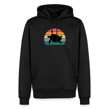 Turtles Turtle Shell Lizard Reptiles Reptiles - Men’s Premium Organic Hoodie - black - Front - Nico (187cm)