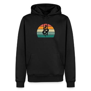 Snake Boa Reptiles Strangler Snake Poisonous Snake - Men’s Premium Organic Hoodie - black - Front - Nico (187cm)