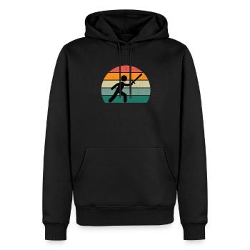 Sword Fighting Sword Blade Lance Sabre Dagger - Sweat à capuche Premium bio Homme - noir - Devant - Nico (187cm)