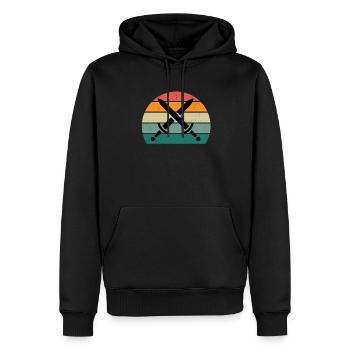 Sword Fighting Sword Blade Lance Sabre Dagger - Sweat à capuche Premium bio Homme - noir - Devant - Nico (187cm)