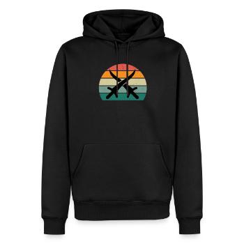 Sword Fighting Sword Blade Lance Sabre Dagger - Sweat à capuche Premium bio Homme - noir - Devant - Nico (187cm)