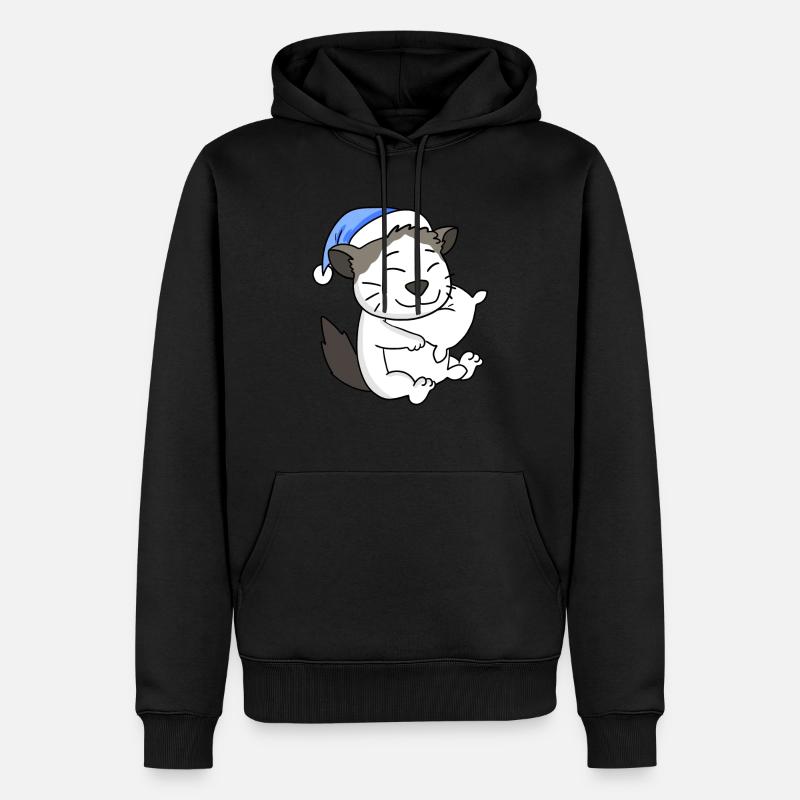 Chat race Ragdoll - Sweat à capuche Premium bio Homme - noir