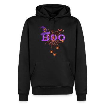 Bat Spider Horror Scary Halloween - Männer Premium Bio Hoodie - Schwarz - Vorne - Nico (187cm)