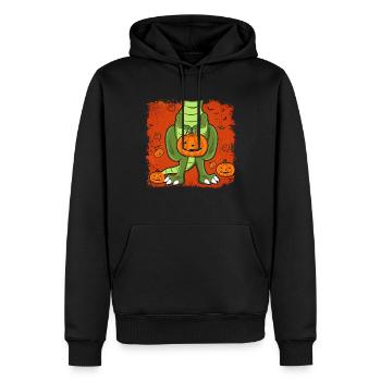 Animal Dinosaur Pumpkin Costume For Halloween - Männer Premium Bio Hoodie - Schwarz - Vorne - Nico (187cm)