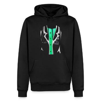 Drôle de costume de médecin d’hôpital pour Halloween - Sweat à capuche Premium bio Homme - noir - Devant - Nico (187cm)