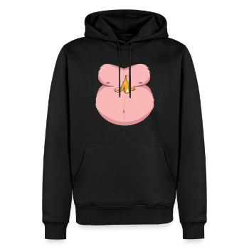 Drôle de costume de banane de singe animal pour Halloween - Sweat à capuche Premium bio Homme - noir - Devant - Nico (187cm)