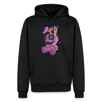 Creepy Voodoo Horror Scary Halloween - Männer Premium Bio Hoodie - Schwarz - Vorne - Nico (187cm)