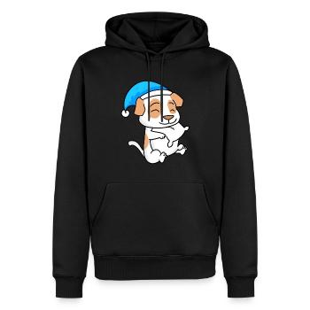 Dog Dog Breed Jack Russell Terrier - Men’s Premium Organic Hoodie - black - Front - Nico (187cm)