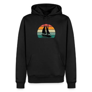 segel segler seglerin segelboot segelschiff boot - Männer Premium Bio Hoodie - Schwarz - Vorne - Nico (187cm)