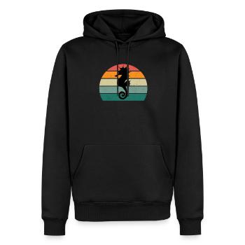 Seahorses Water Sea Ocean Swimming Horses - Men’s Premium Organic Hoodie - black - Front - Nico (187cm)