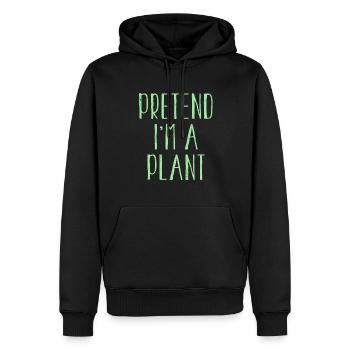 Drôle de faire semblant que je suis costume de plante pour Halloween - Sweat à capuche Premium bio Homme - noir - Devant - Nico (187cm)
