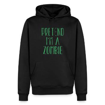 Funny Pretend I'm Zombie Costume For Halloween - Männer Premium Bio Hoodie - Schwarz - Vorne - Nico (187cm)