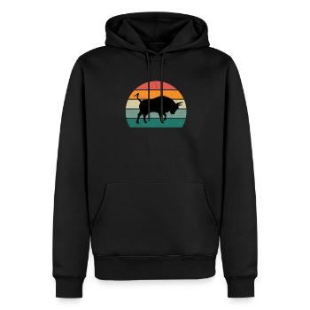 Espagne Espagnol Ibiza Majorque Minorque Madrid - Sweat à capuche Premium bio Homme - noir - Devant - Nico (187cm)