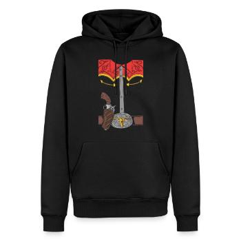 Funny Cowboy Costume For Halloween - Männer Premium Bio Hoodie - Schwarz - Vorne - Nico (187cm)