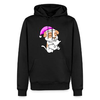 Dog Dog Breed Jack Russell Terrier - Men’s Premium Organic Hoodie - black - Front - Nico (187cm)