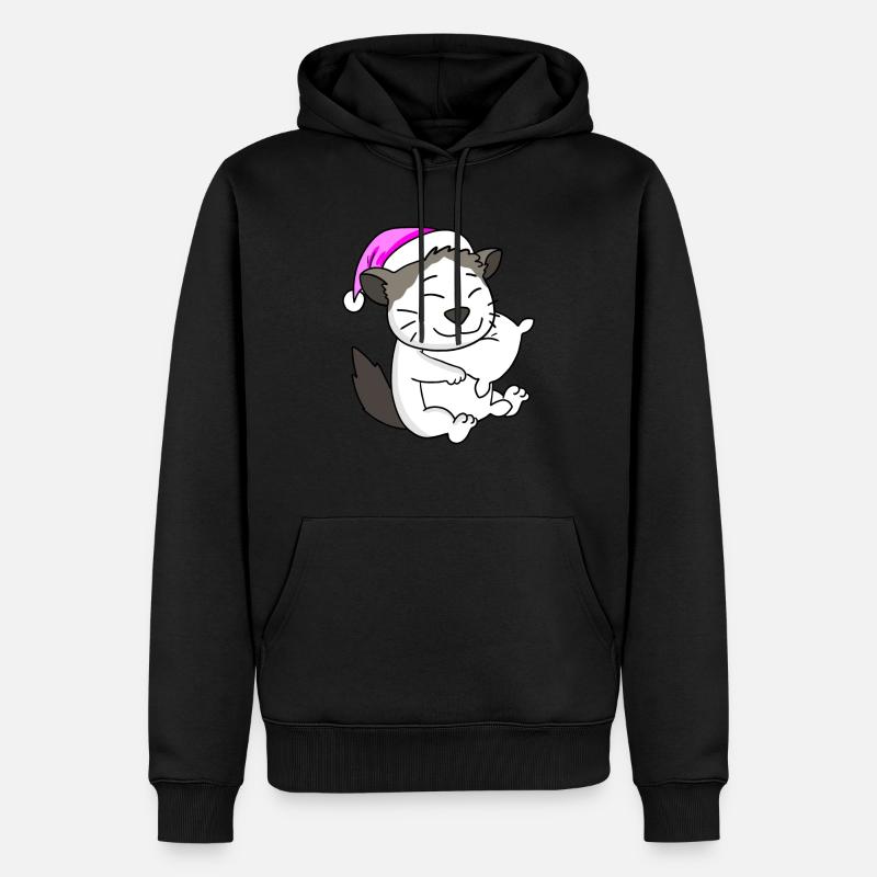 Chat race Ragdoll - Sweat à capuche Premium bio Homme - noir