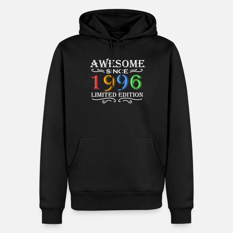 1996 - Né en 1996 - Sweat à capuche Premium bio Homme - noir