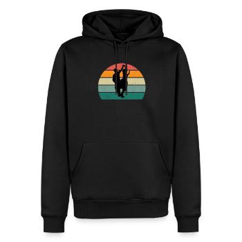 danseur danse mouvement mouvement mouvement couple - Sweat à capuche Premium bio Homme - noir - Devant - Nico (187cm)