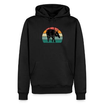 tapire tapirre elefanten elefant rüssel tapir - Männer Premium Bio Hoodie - Schwarz - Vorne - Nico (187cm)