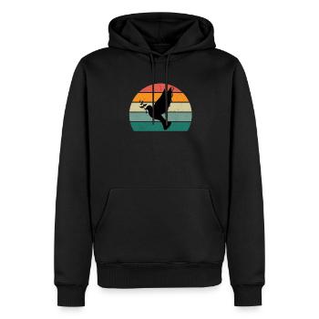 taube taubenfeder taubenflug taubenscharr tauben - Männer Premium Bio Hoodie - Schwarz - Vorne - Nico (187cm)