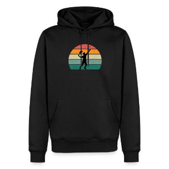 tennis player tennis player tennis club tennis - Men’s Premium Organic Hoodie - black - Front - Nico (187cm)