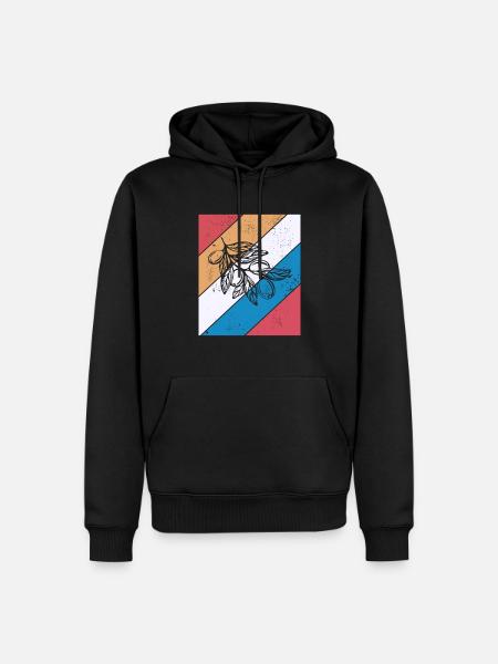 Olive food oil Retro Vegetarian Gift idea - Men’s Premium Organic Hoodie - black